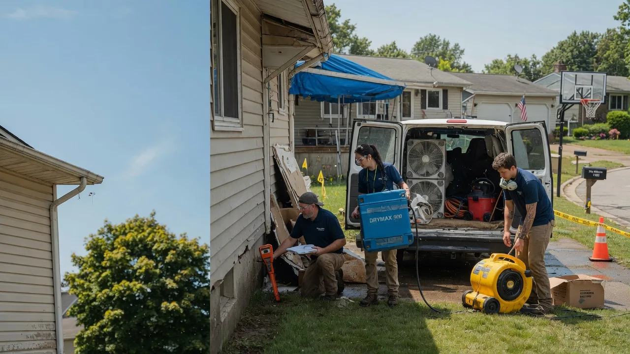 Ceiling Leak Cleanup in Edmore, MI near me